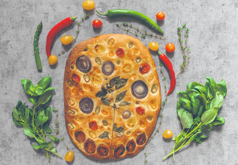 focaccia-giardino-verdure-estive-image
